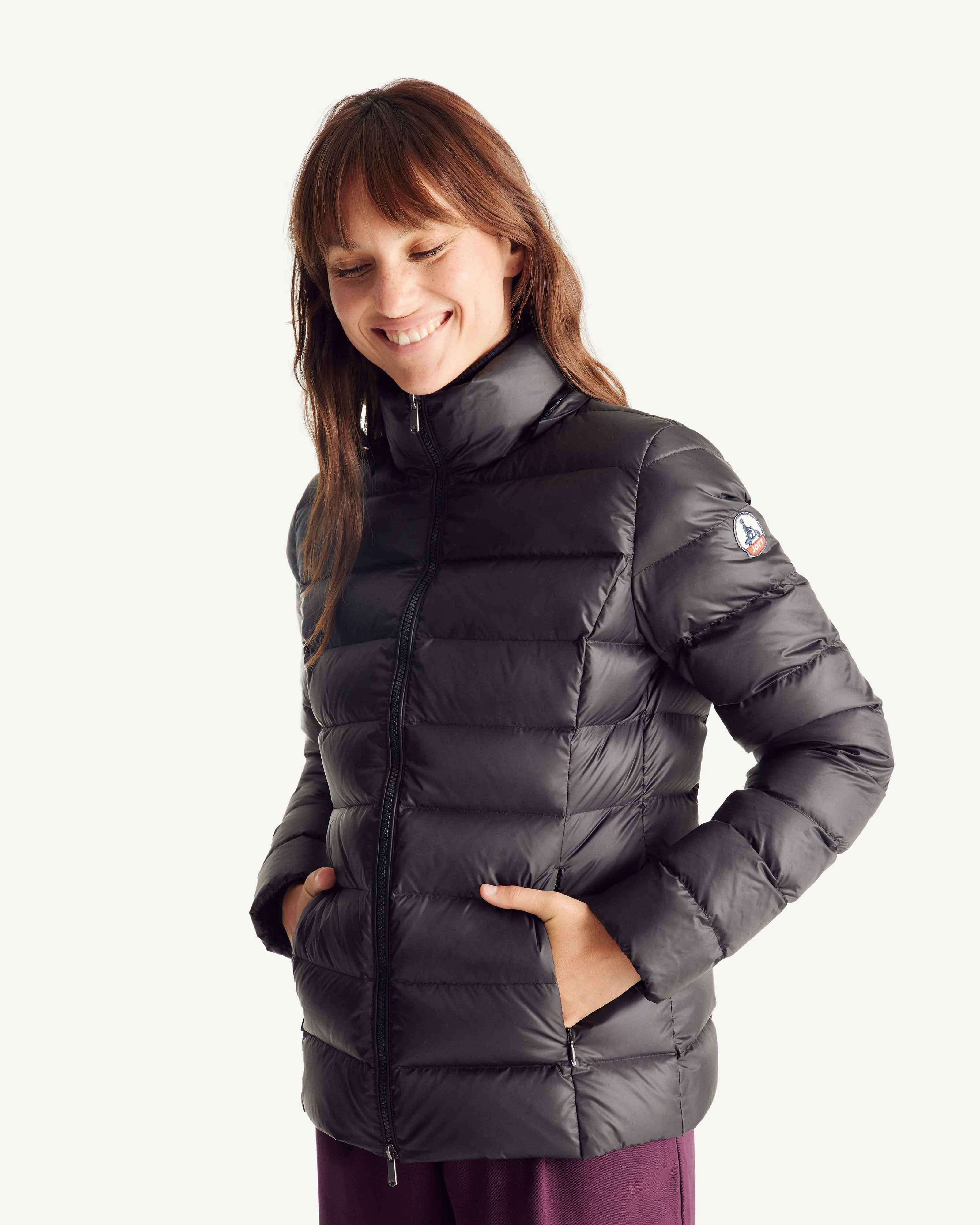 Luxe Extreme Cold hooded down jacket Black