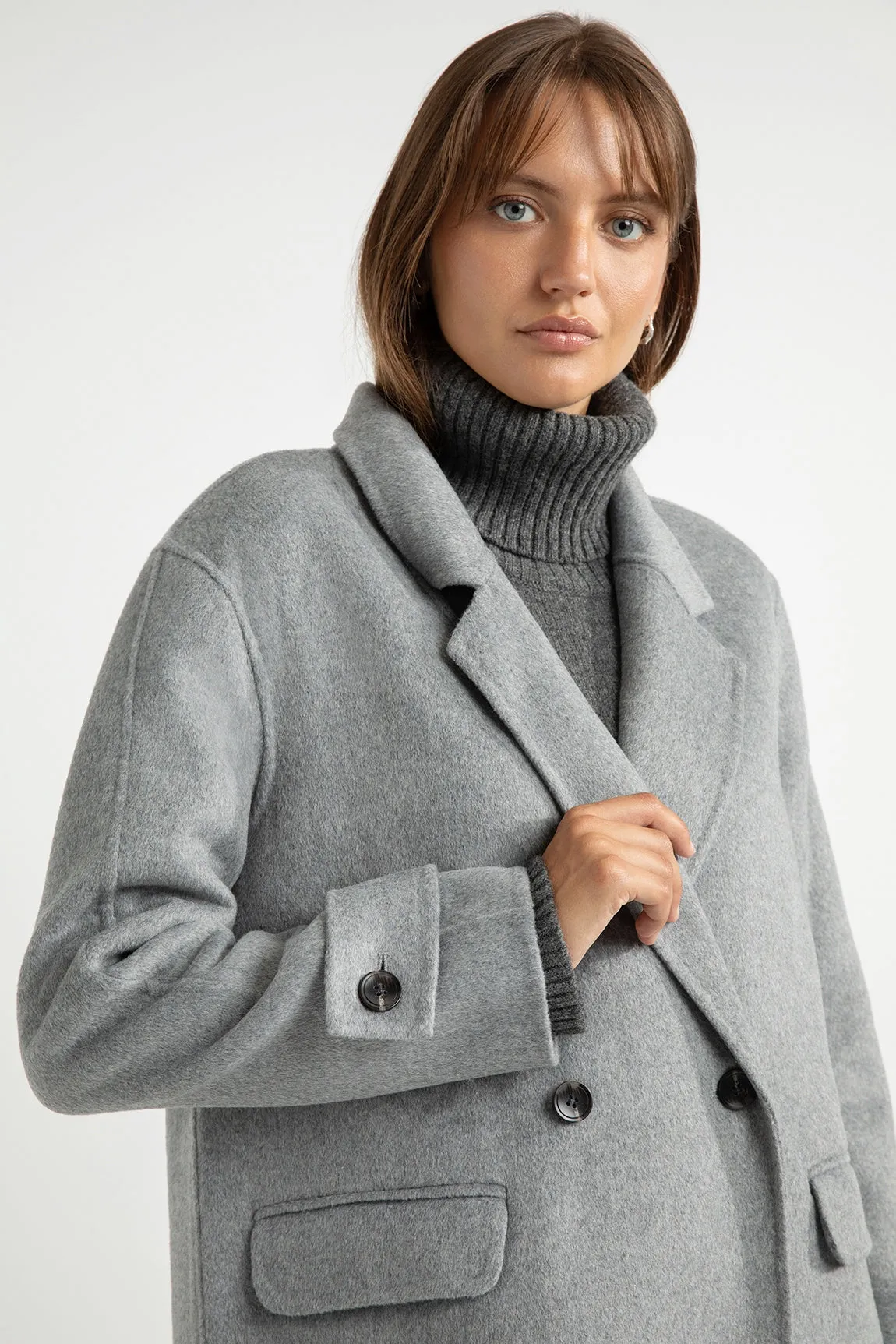 Manteau Sandro - Steel Grey Melange