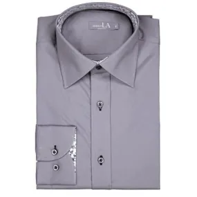 Mens Cotton Rich Grey Shirt