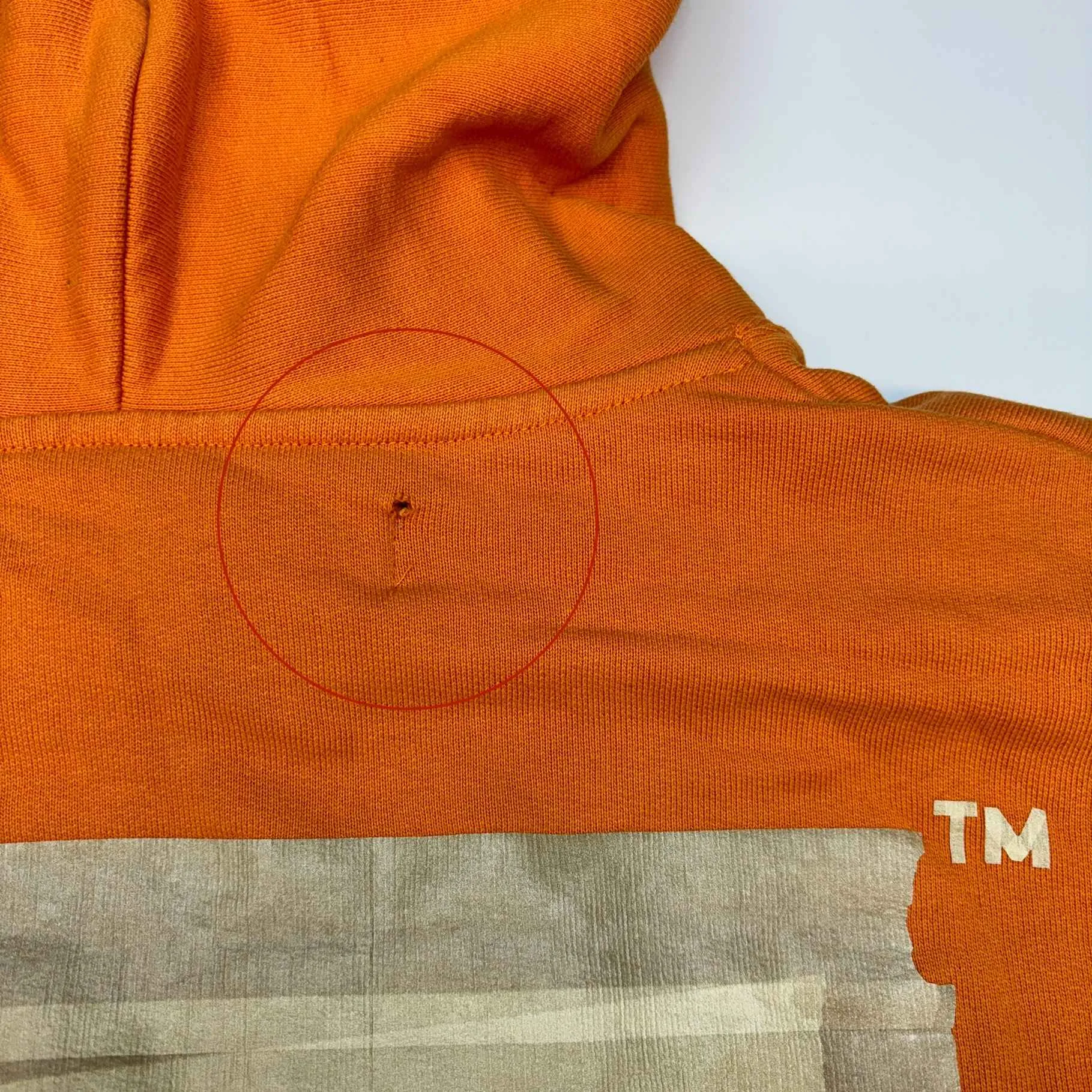 Men's Logo Hoodie Orange Size L