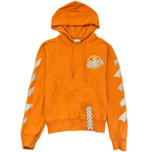 Men's Logo Hoodie Orange Size L