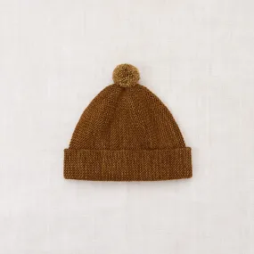 Merino Wool Garter Hat - Nutmeg