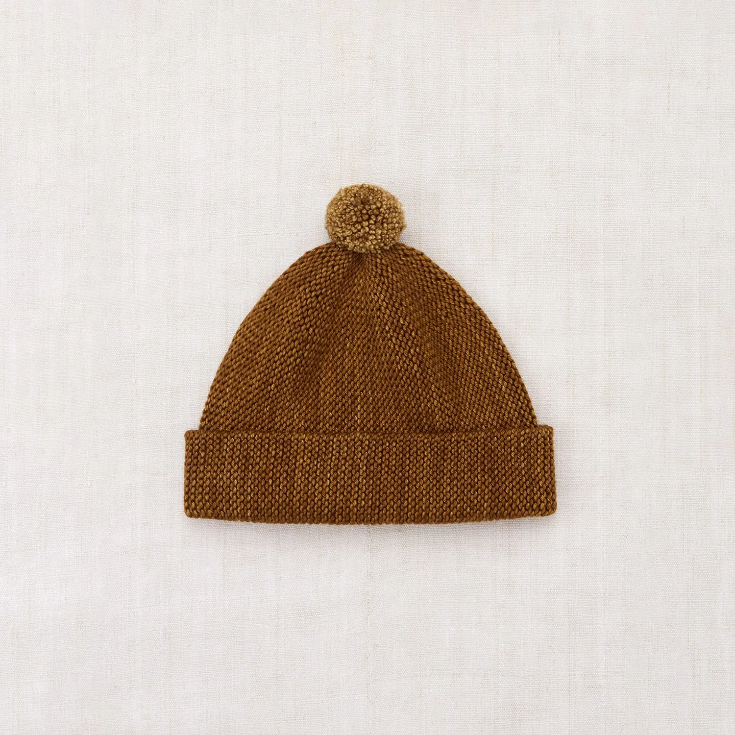 Merino Wool Garter Hat - Nutmeg