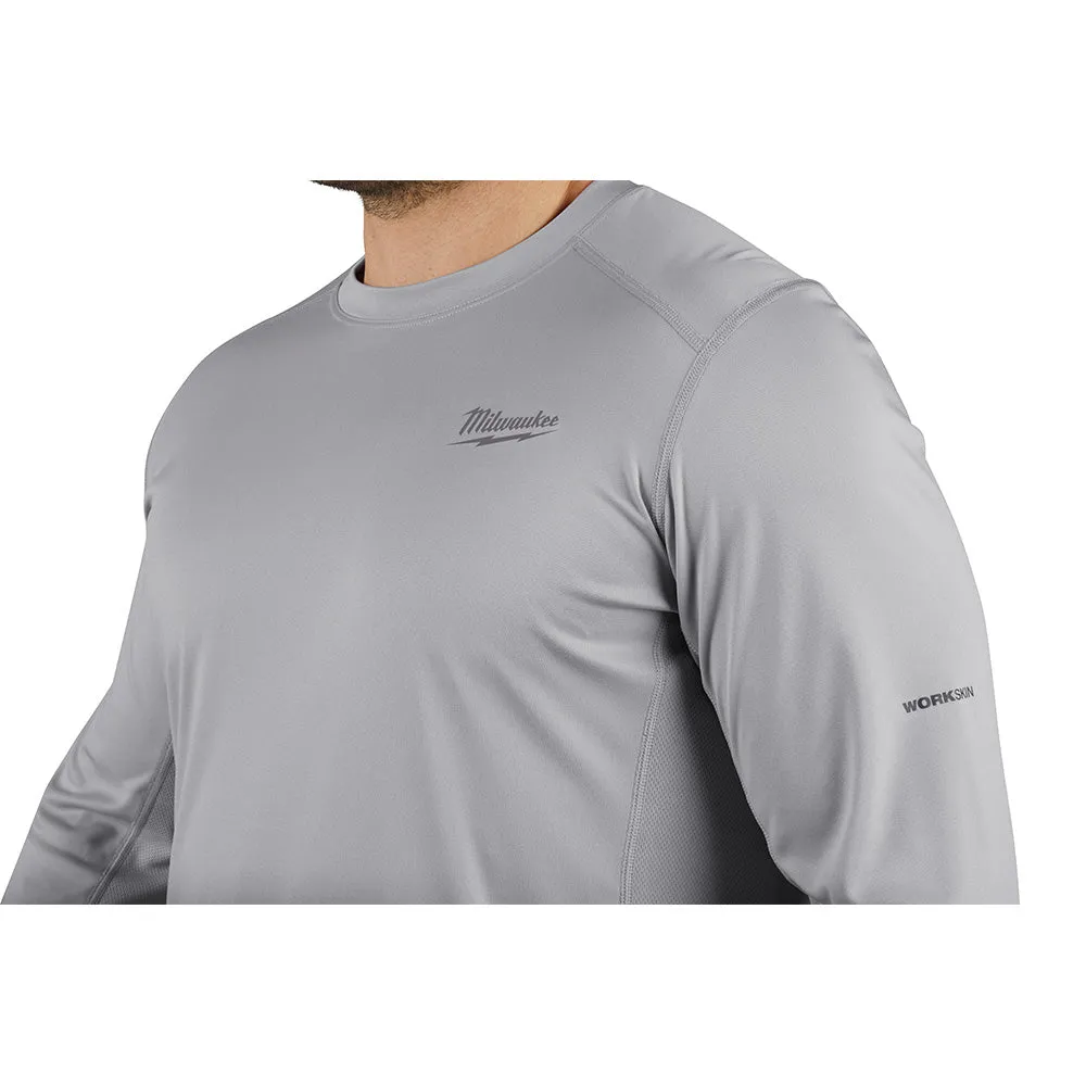 Milwaukee 415G-3X WORKSKIN Lightweight Performance Long Sleeve Shirt- Gray, 3X