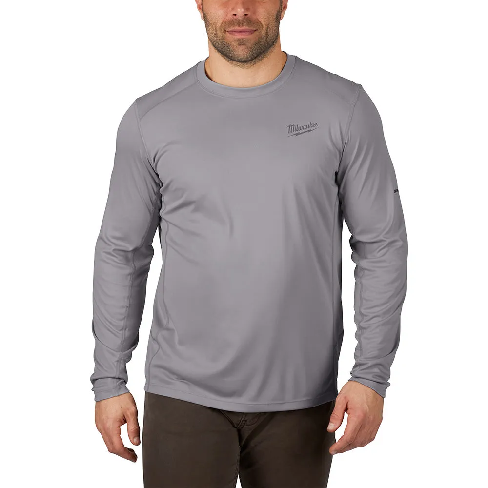 Milwaukee 415G-3X WORKSKIN Lightweight Performance Long Sleeve Shirt- Gray, 3X