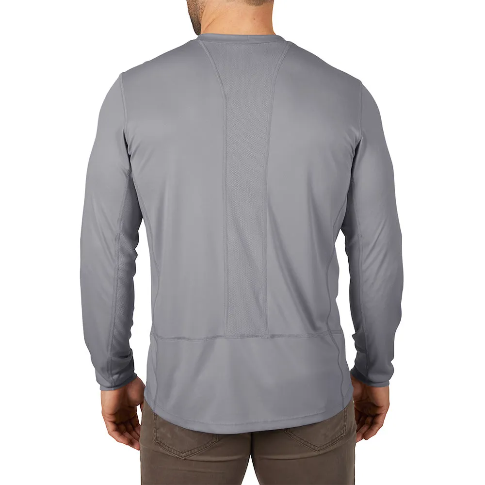 Milwaukee 415G-3X WORKSKIN Lightweight Performance Long Sleeve Shirt- Gray, 3X