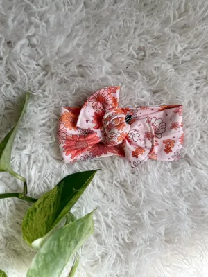 Mini Tieband - Boho Flower Cluster