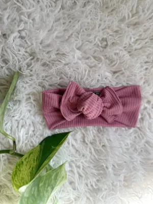 Mini Tieband - Ribbed Rose