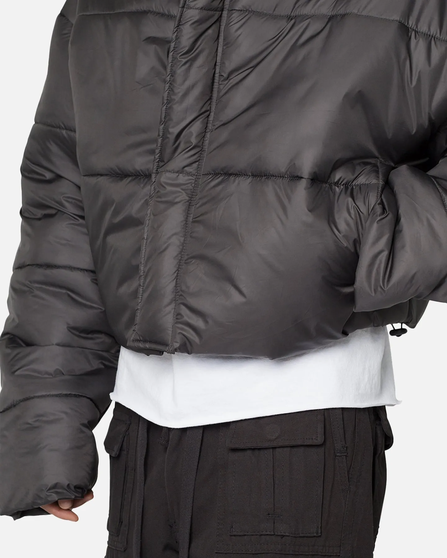 MNML Cropped Puffer II Jacket Black