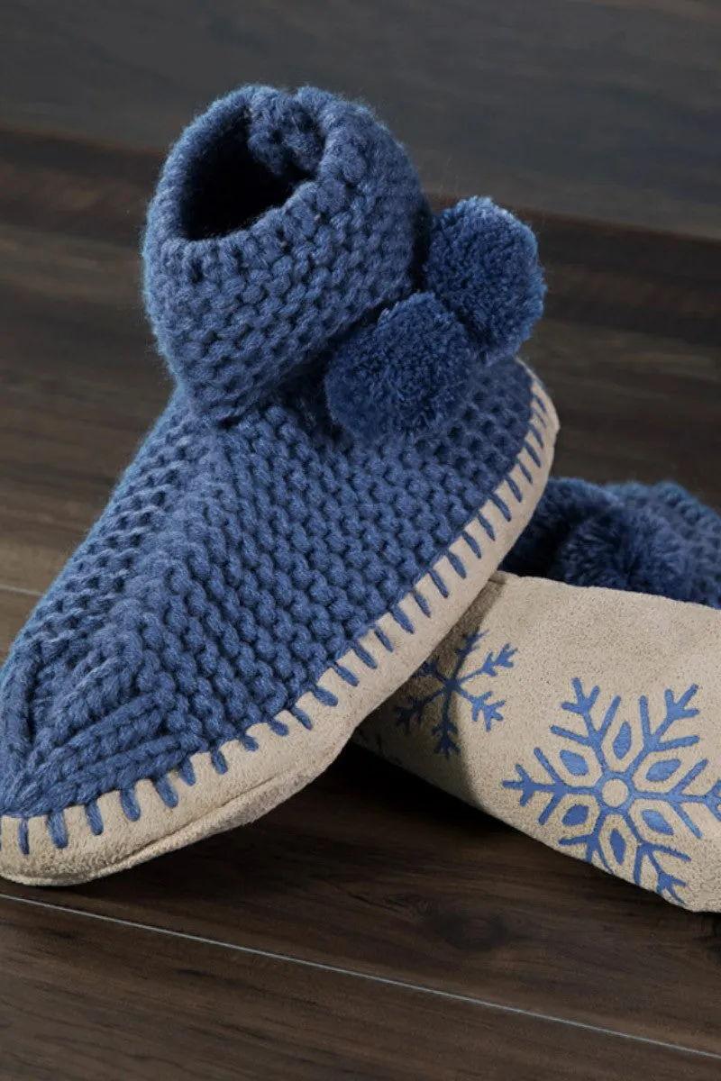 Mocassin Hand Knitted Slipper Booties