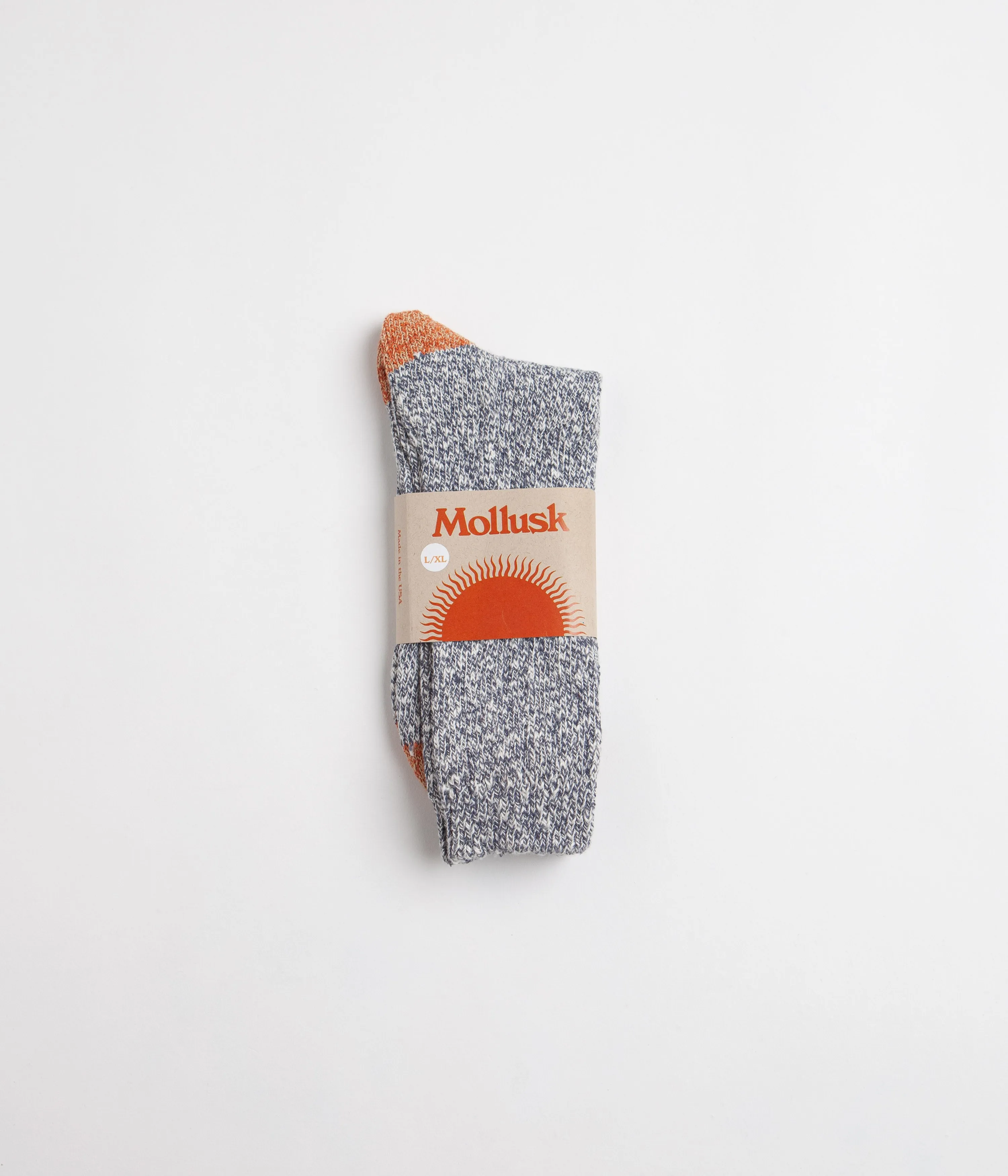 Mollusk Marled Utility Socks - Blue Jean