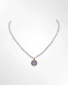 Morganite Necklace w/Smile Charm