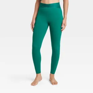 New - Women's High-Rise Wrap Waistband Leggings - JoyLab Dark Green XXS