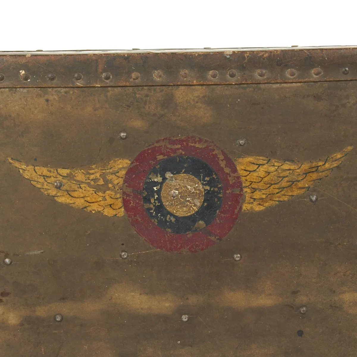 Original U.S. WWI Named Pilot Aviator Set with Painted Foot Locker