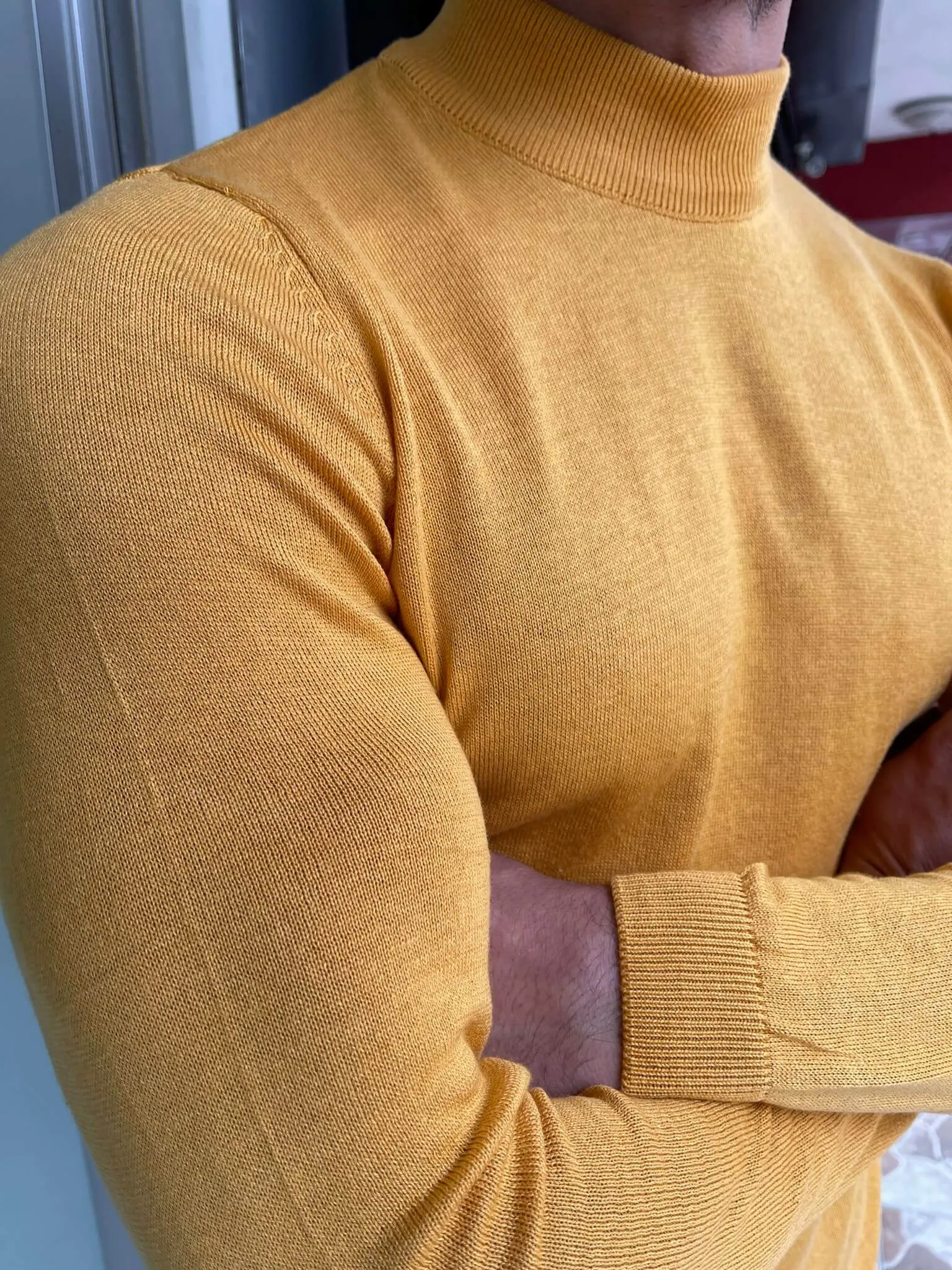 Osaka Mustard Half Turtleneck