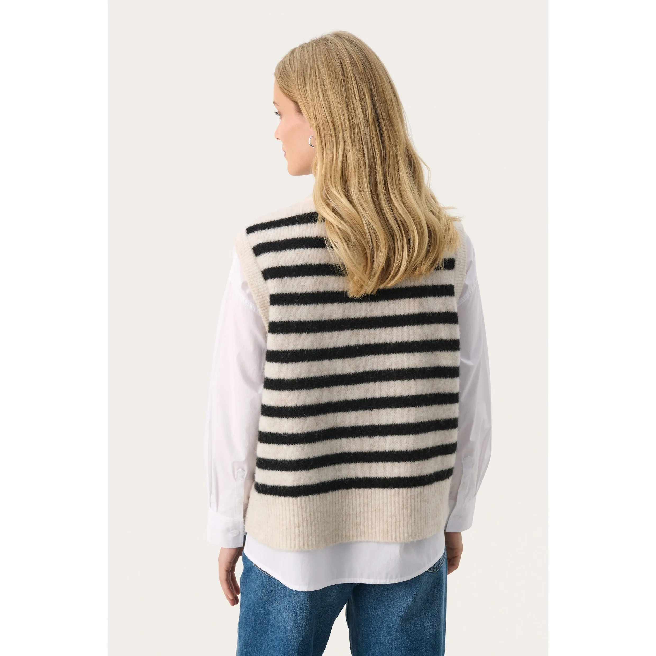 Part Two Emmely Tank Jumper in Black Stripe 30309150