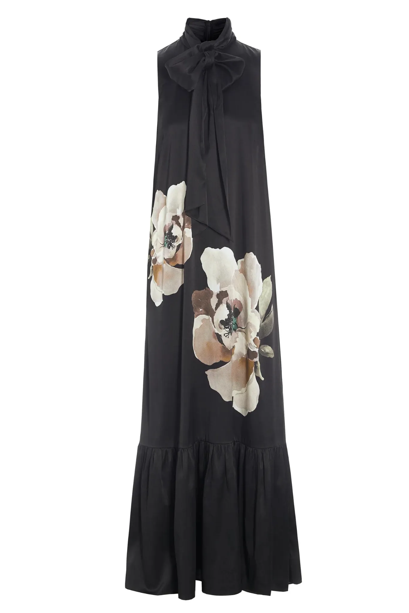 Peonia Black Sleeveless Dress