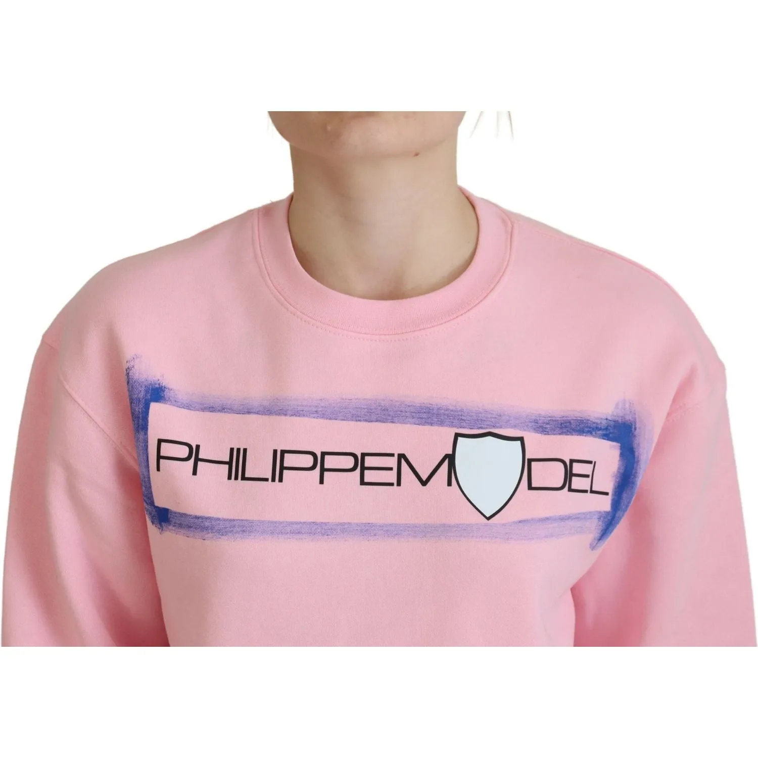 Philippe Model Elegant Pink Long Sleeve Pullover Sweater