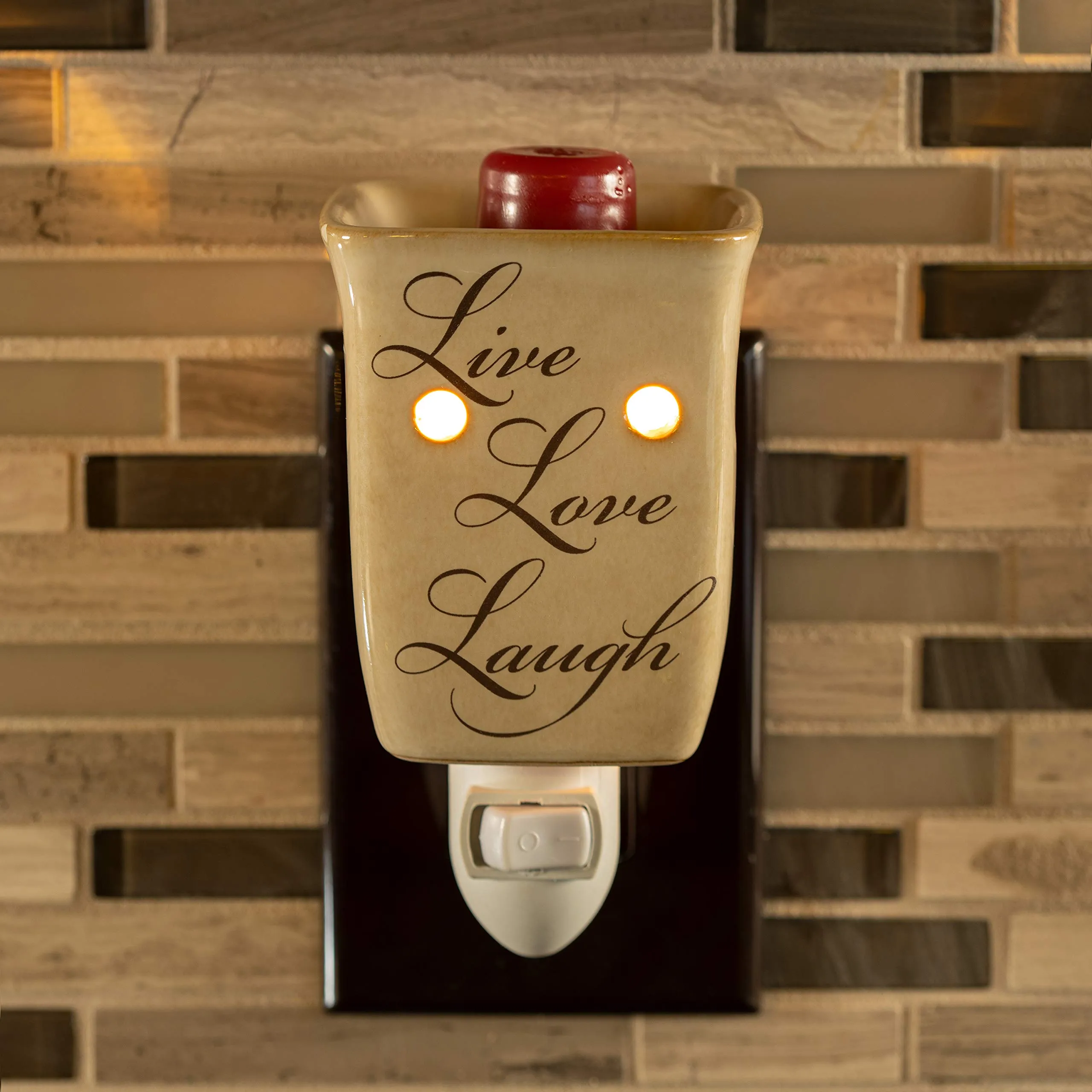 PlugIn Fragrance Wax Melt Warmers (Live Love Laugh)