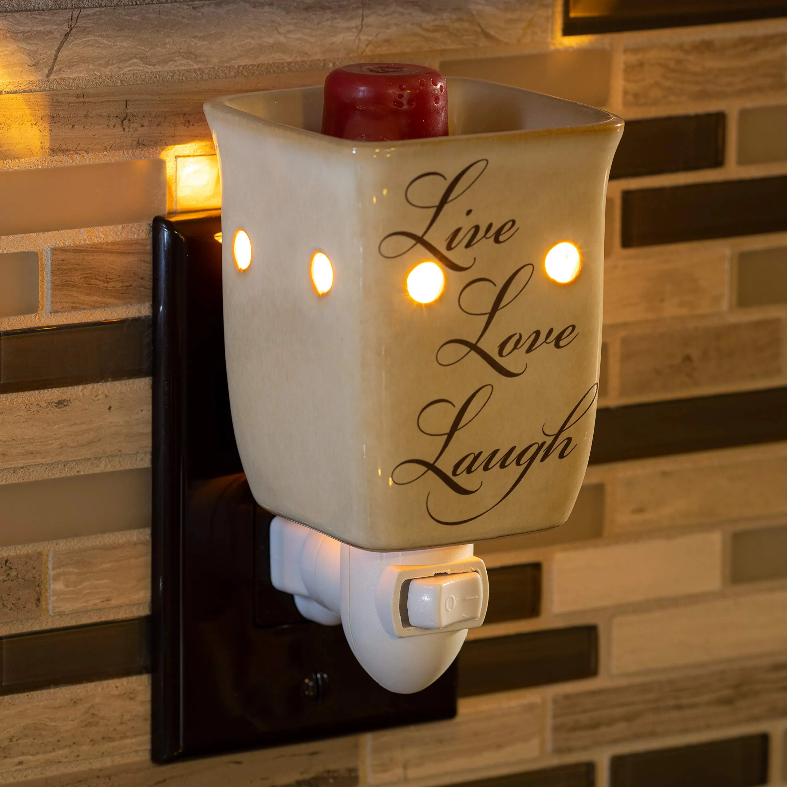 PlugIn Fragrance Wax Melt Warmers (Live Love Laugh)