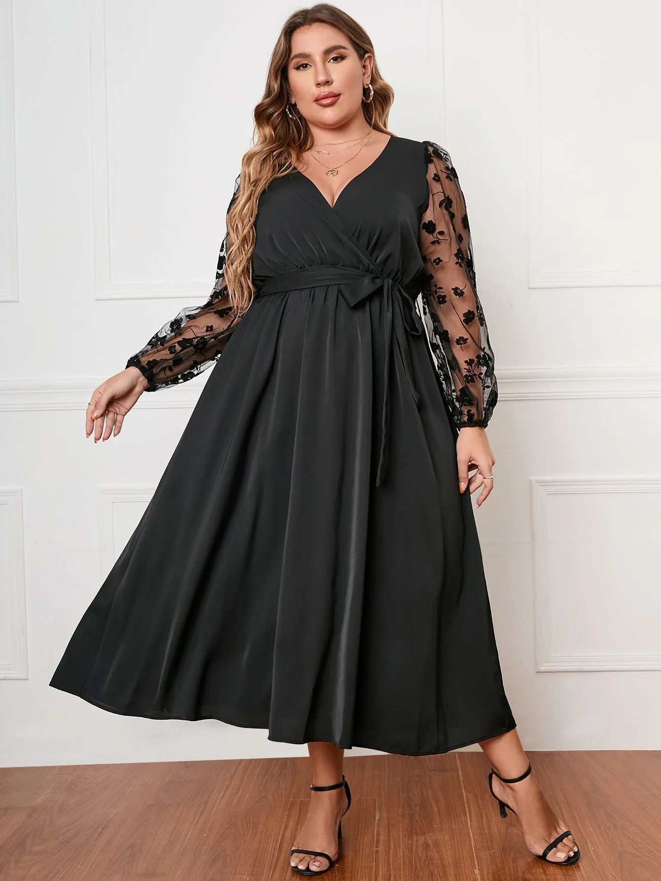 Plus Size Long Sleeve Loose Women Clothing Dress