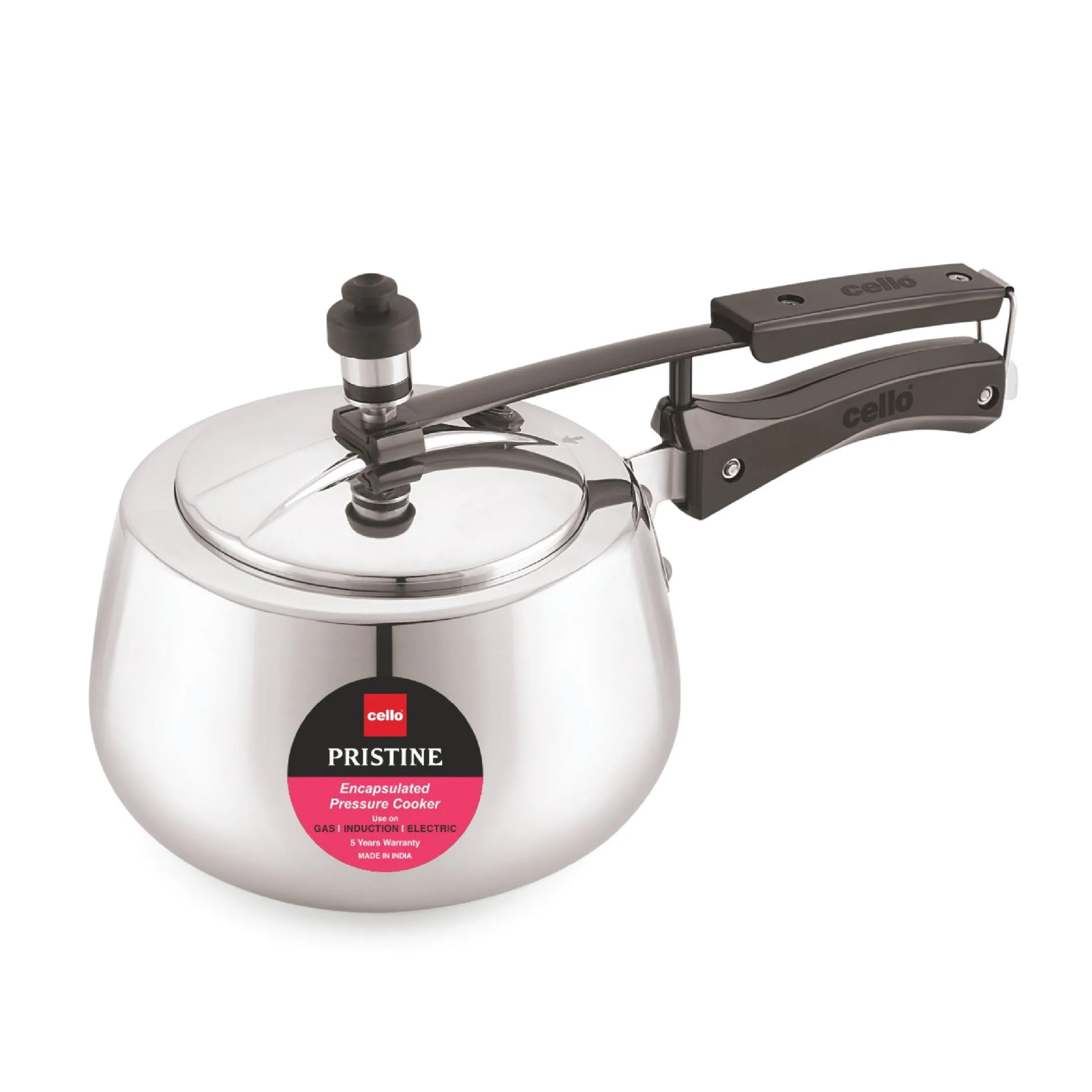 Pristine Encapsulated Pressure Cooker, Silver