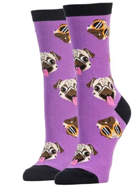 PugTastic Men's Crew Socks