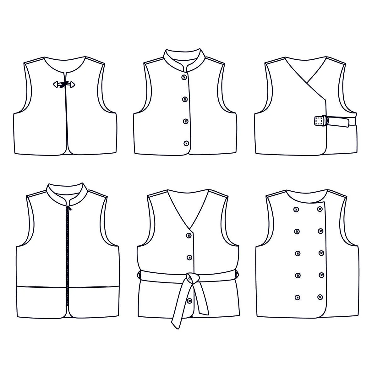 RABAT - Vest - Women 32-52 - Paper Sewing Pattern