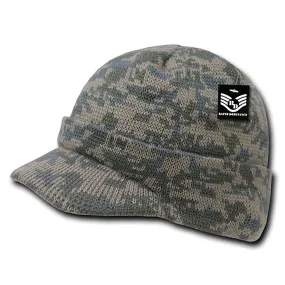 RapDom Watch Hat Beanie w/ Visor Military Camouflage Camo GI Knit Cap