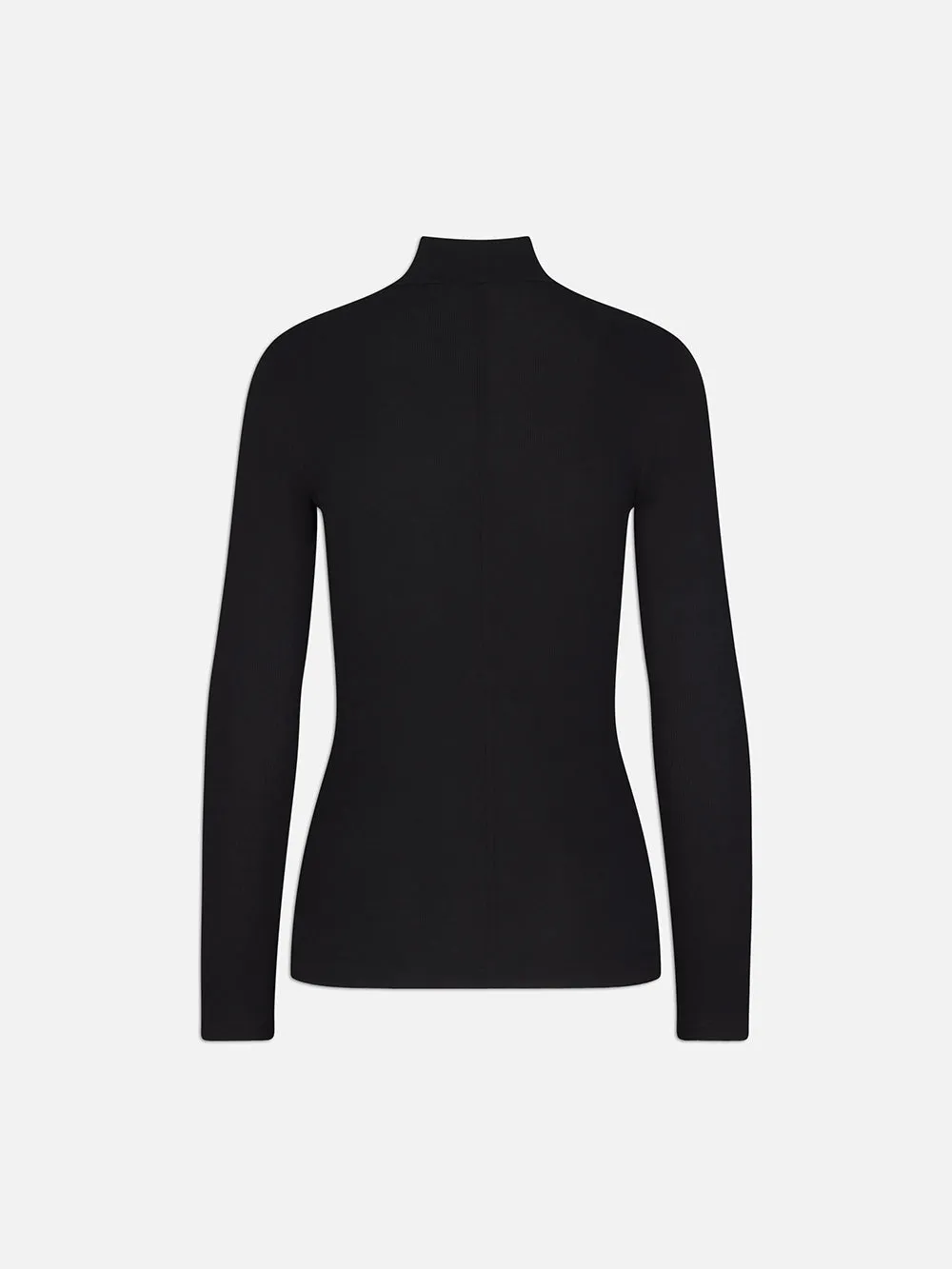 Rib Turtleneck -- Black