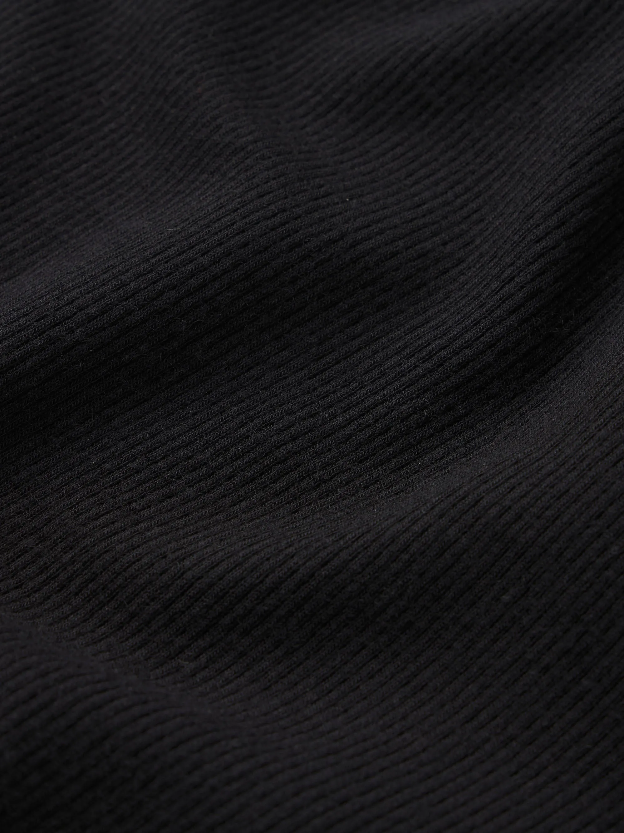 Rib Turtleneck -- Black