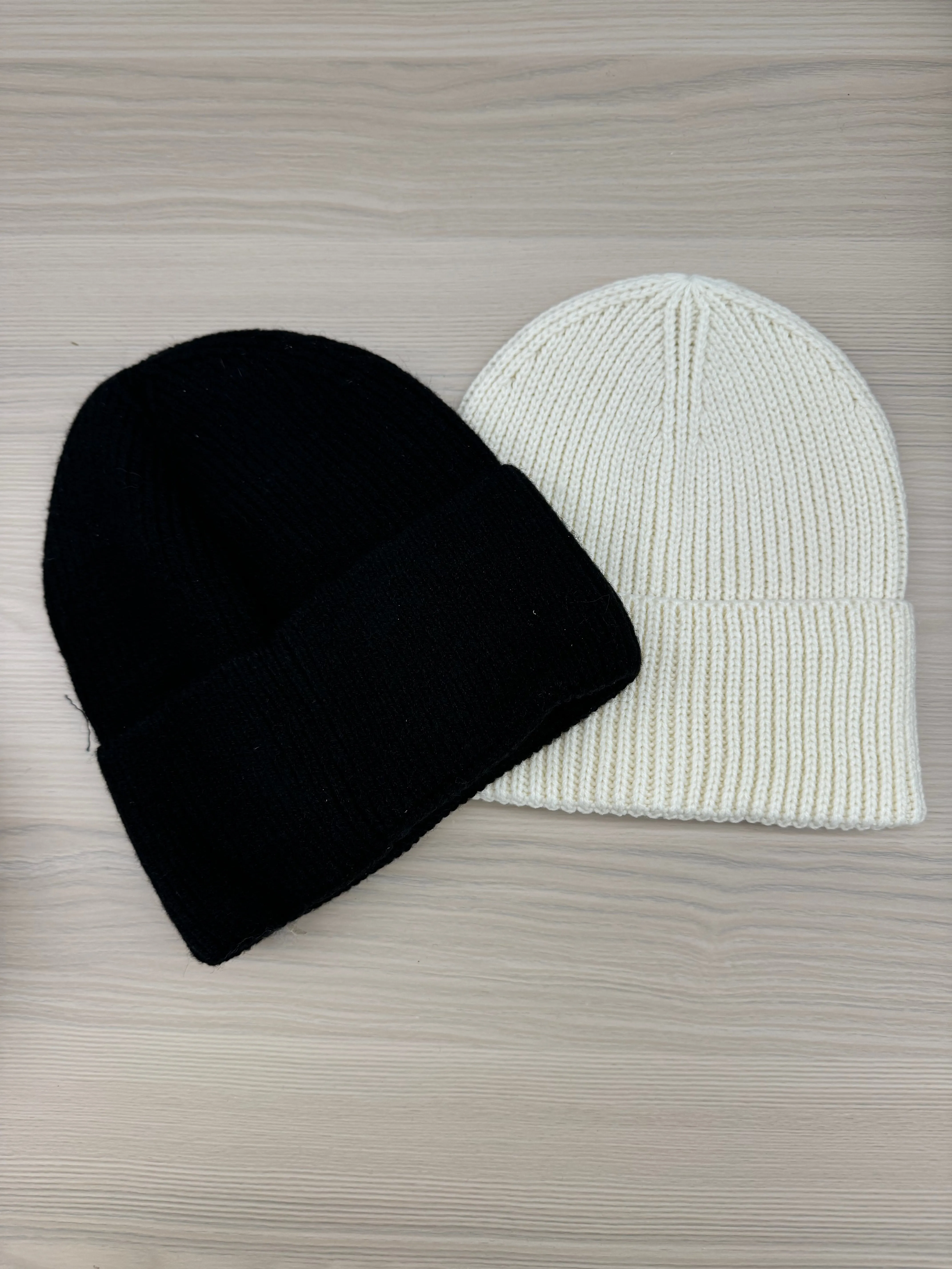 Ribbed Knit Beanie Hat