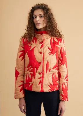 Rocket Jacket Red Palm Gold