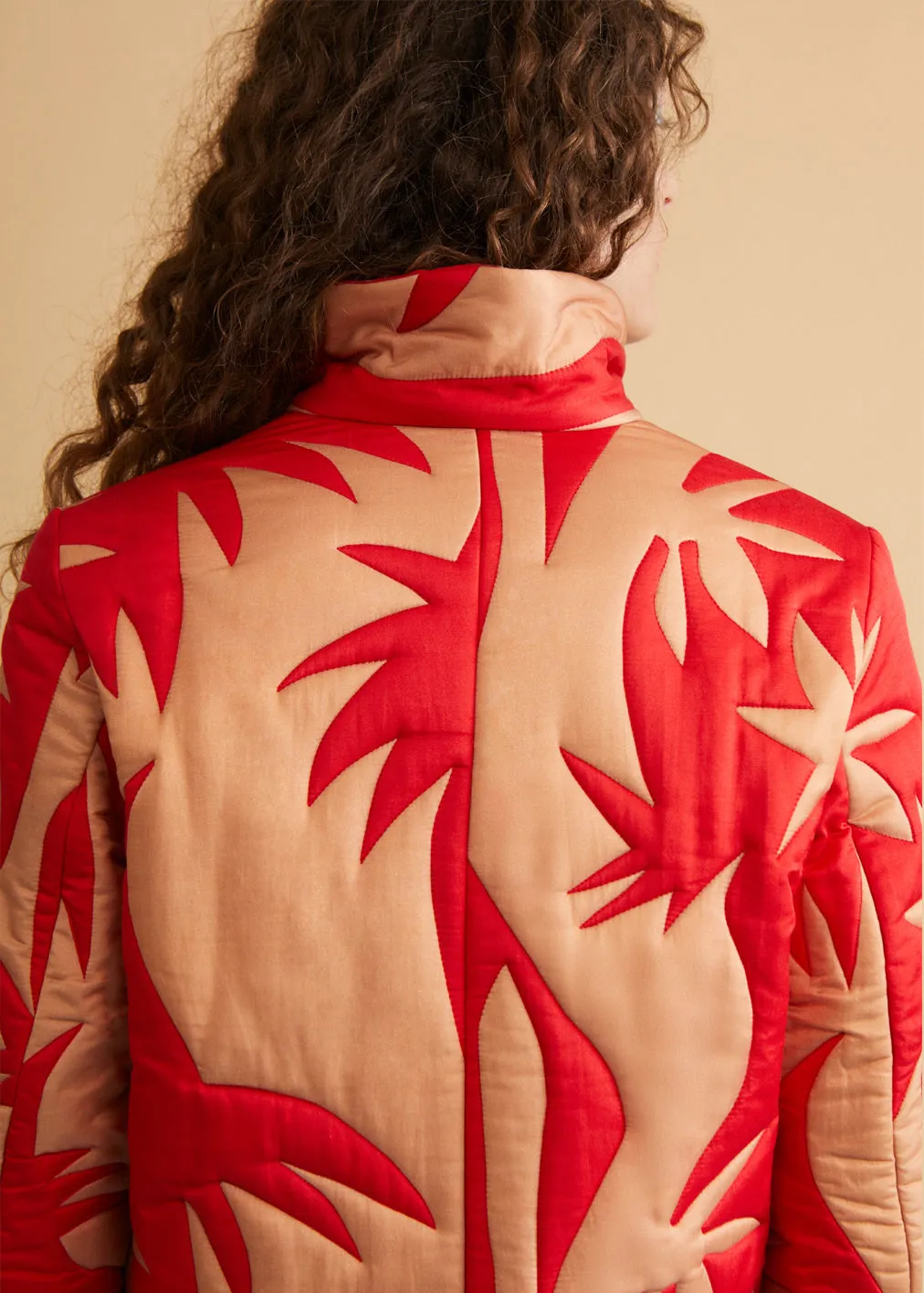 Rocket Jacket Red Palm Gold