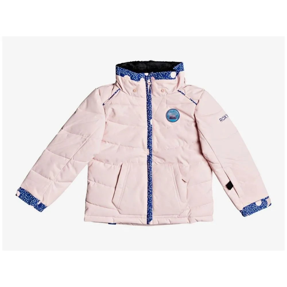 Roxy Anna Girls Ski Jacket - Powder Pink Age 3, Very Small Mark