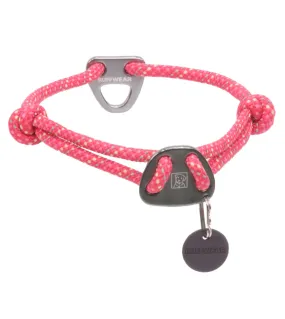 Ruffwear Knot-a-Collar™ Reflective Rope Dog Collar (Fireweed Pink)