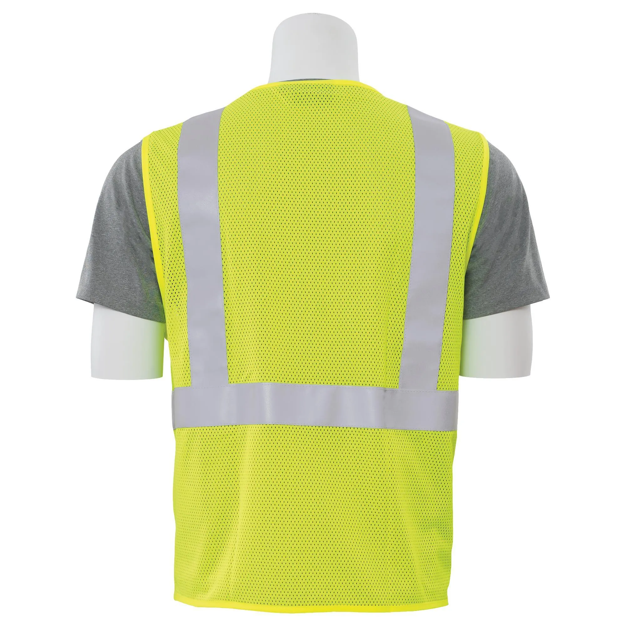 S15Z Class 2 Mesh Zipper Safety Vest with 3M® Reflective Strips 1PC