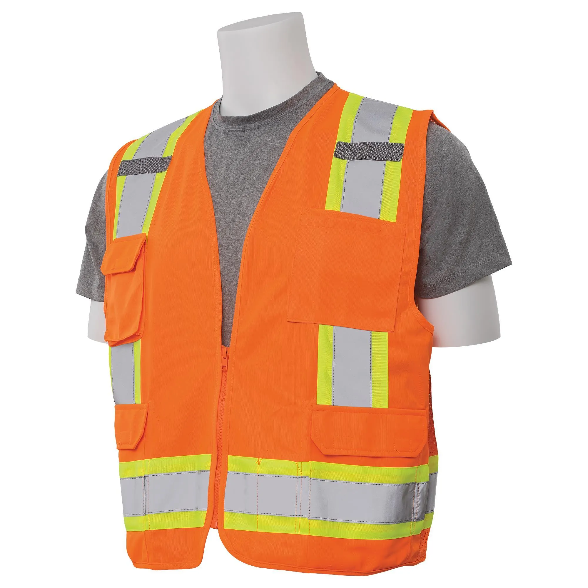 S380 Class 2 Surveyor's Safety Vest with Mesh Back 1PC