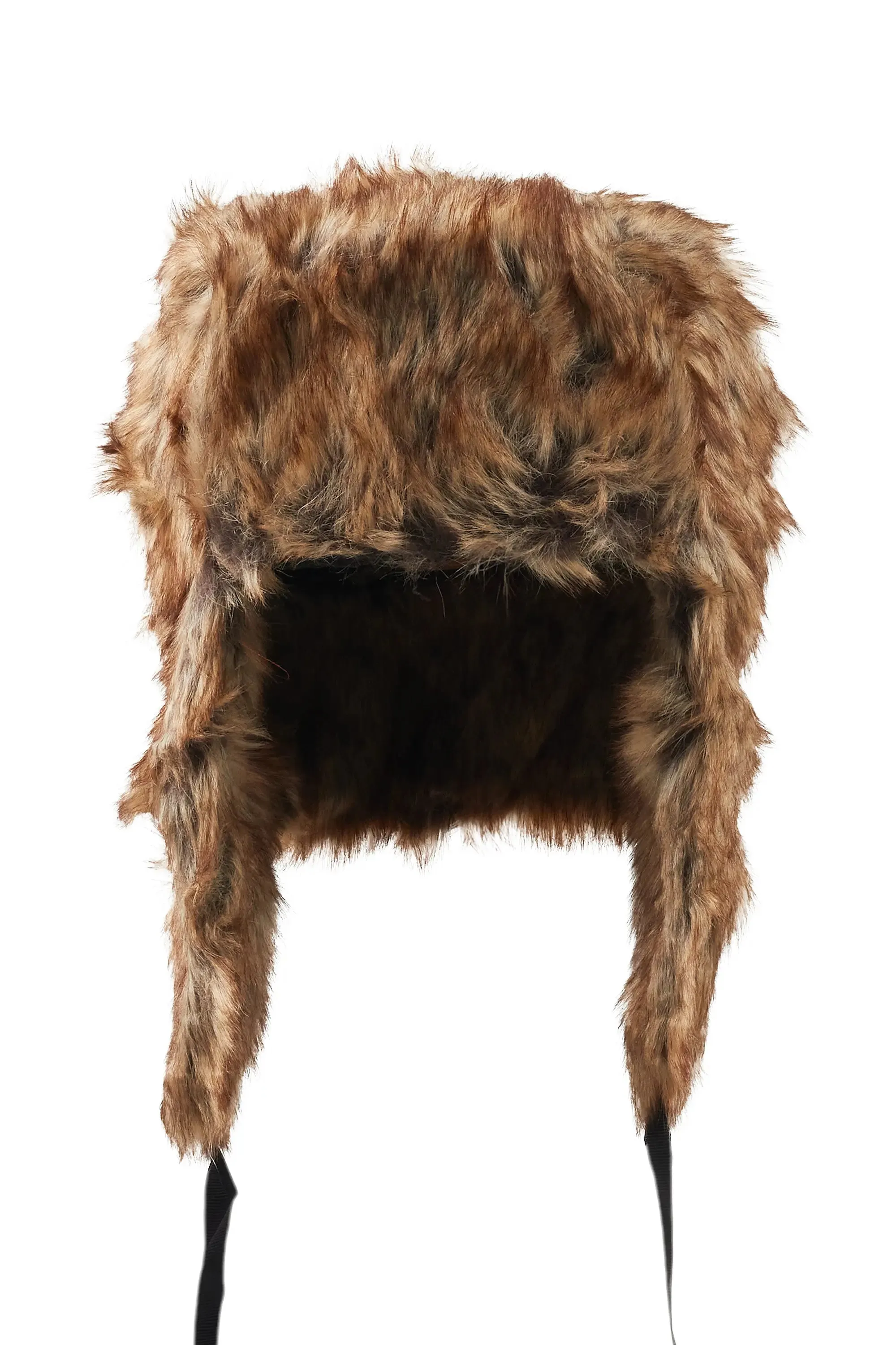 Sabin Brown Faux Fur Trapper Hat