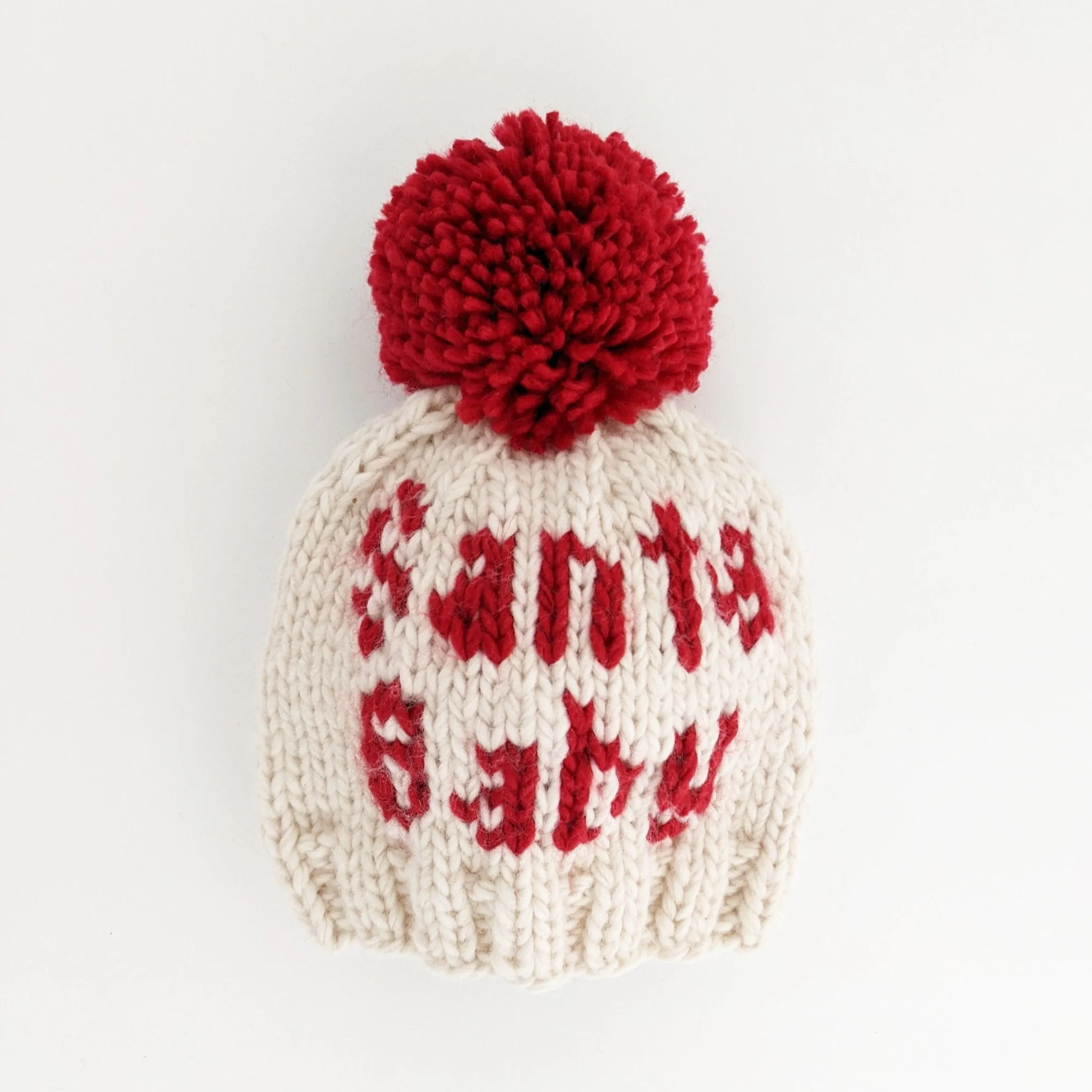 Santa Baby Hand Knit Beanie Hat