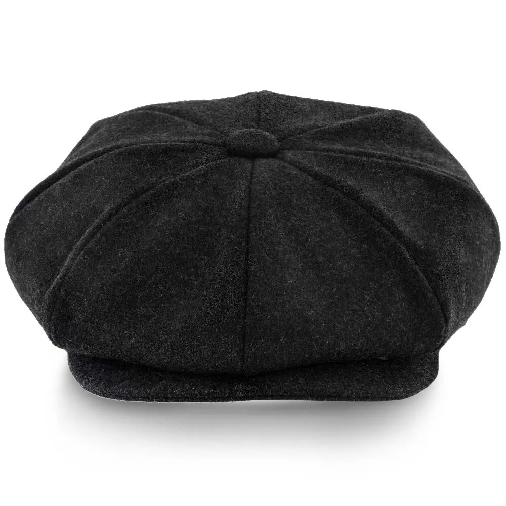 Shelby - Walrus Hat Wool Blend 8 Panel Newsboy Cap