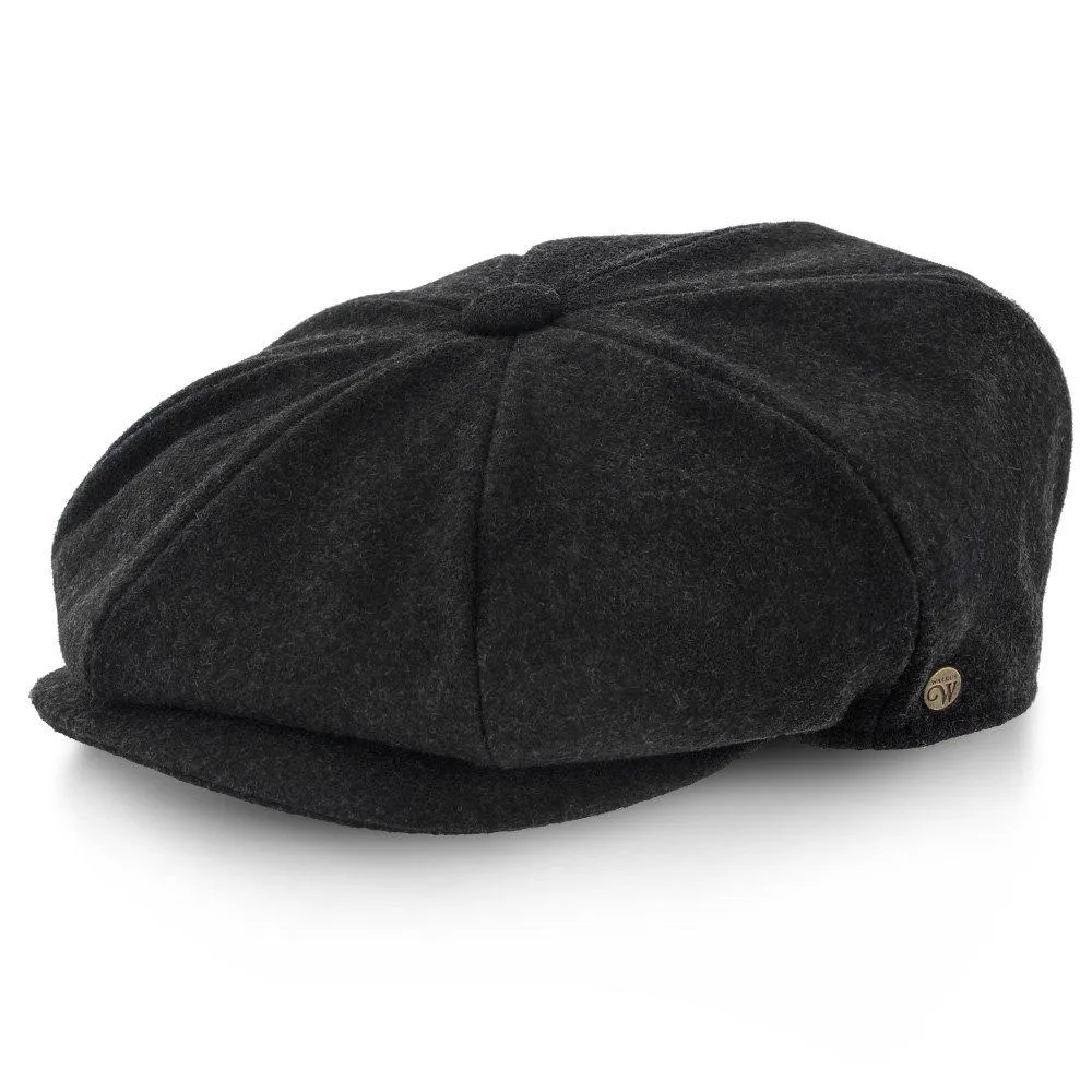 Shelby - Walrus Hat Wool Blend 8 Panel Newsboy Cap