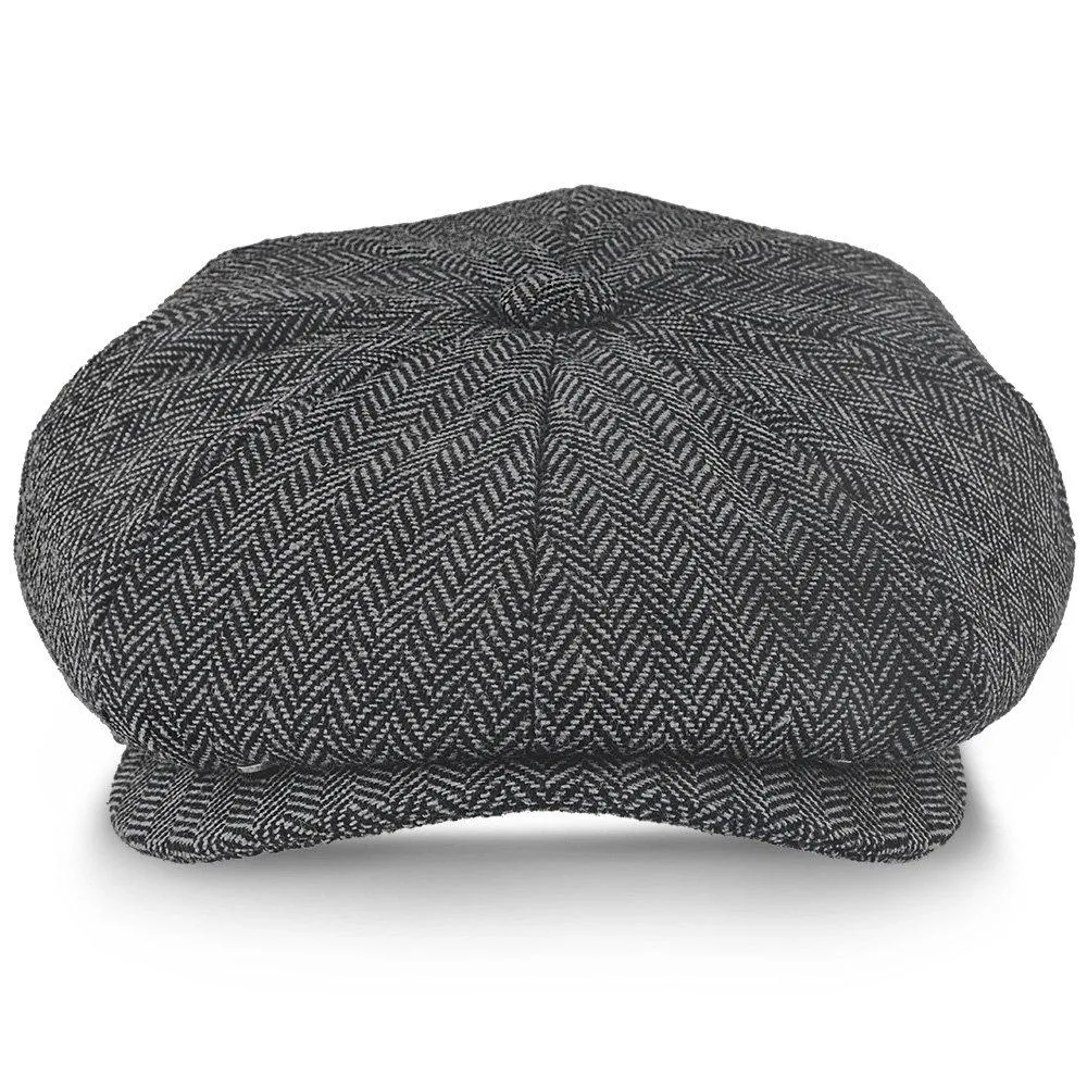 Shelby - Walrus Hat Wool Blend 8 Panel Newsboy Cap