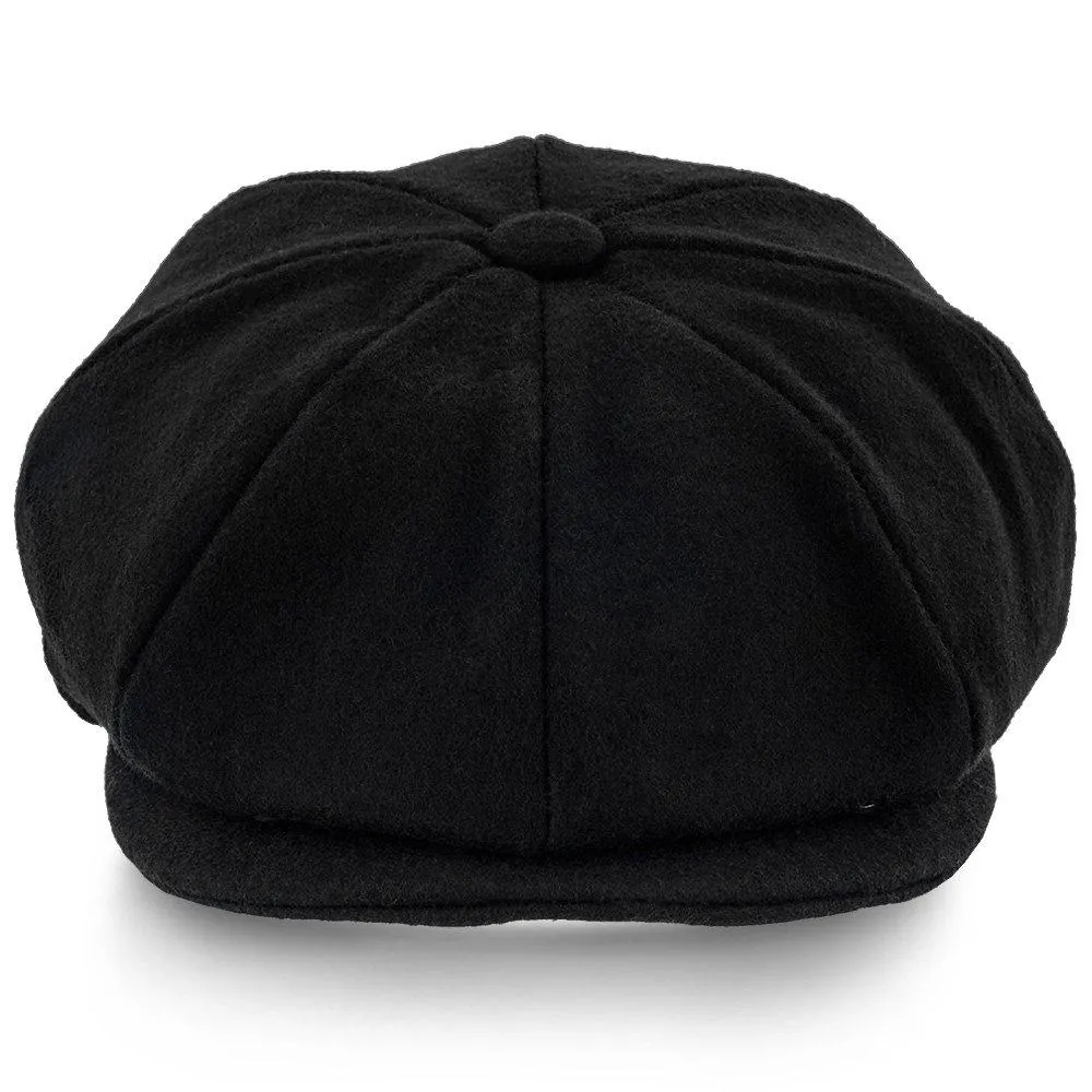 Shelby - Walrus Hat Wool Blend 8 Panel Newsboy Cap