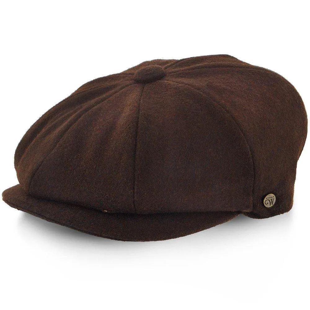 Shelby - Walrus Hat Wool Blend 8 Panel Newsboy Cap