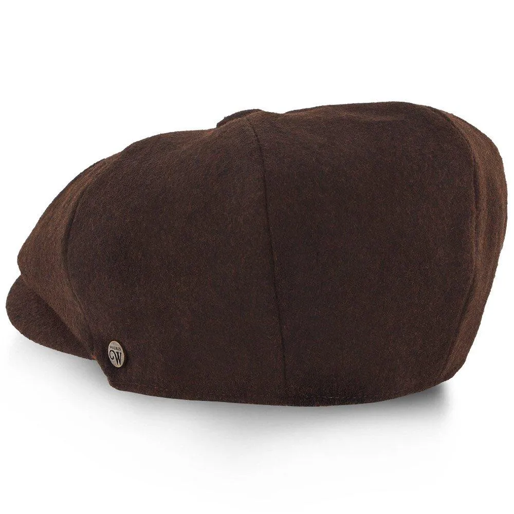 Shelby - Walrus Hat Wool Blend 8 Panel Newsboy Cap