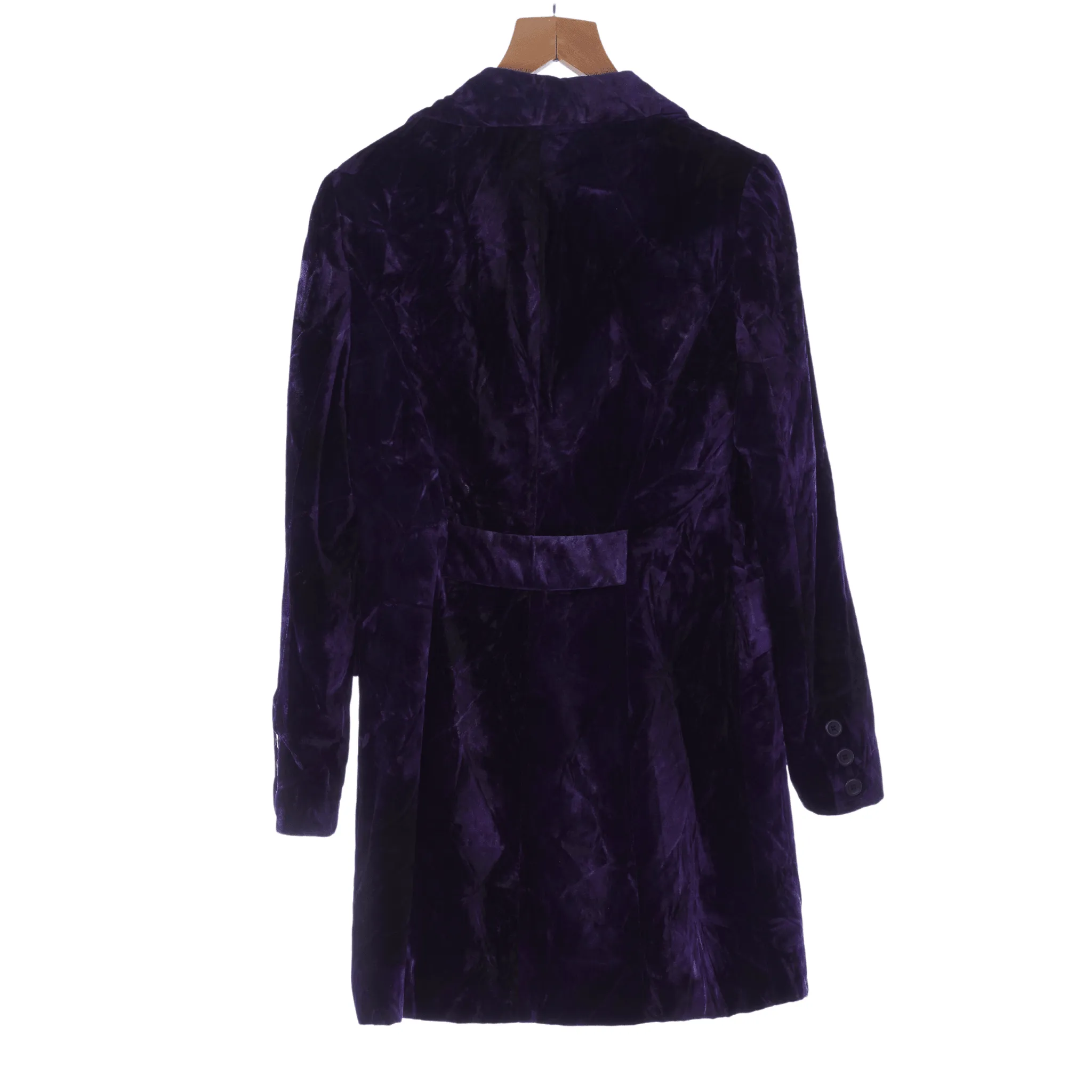 Sinequanone Crushed Velvet Purple Long Sleeved Jacket UK Size 10