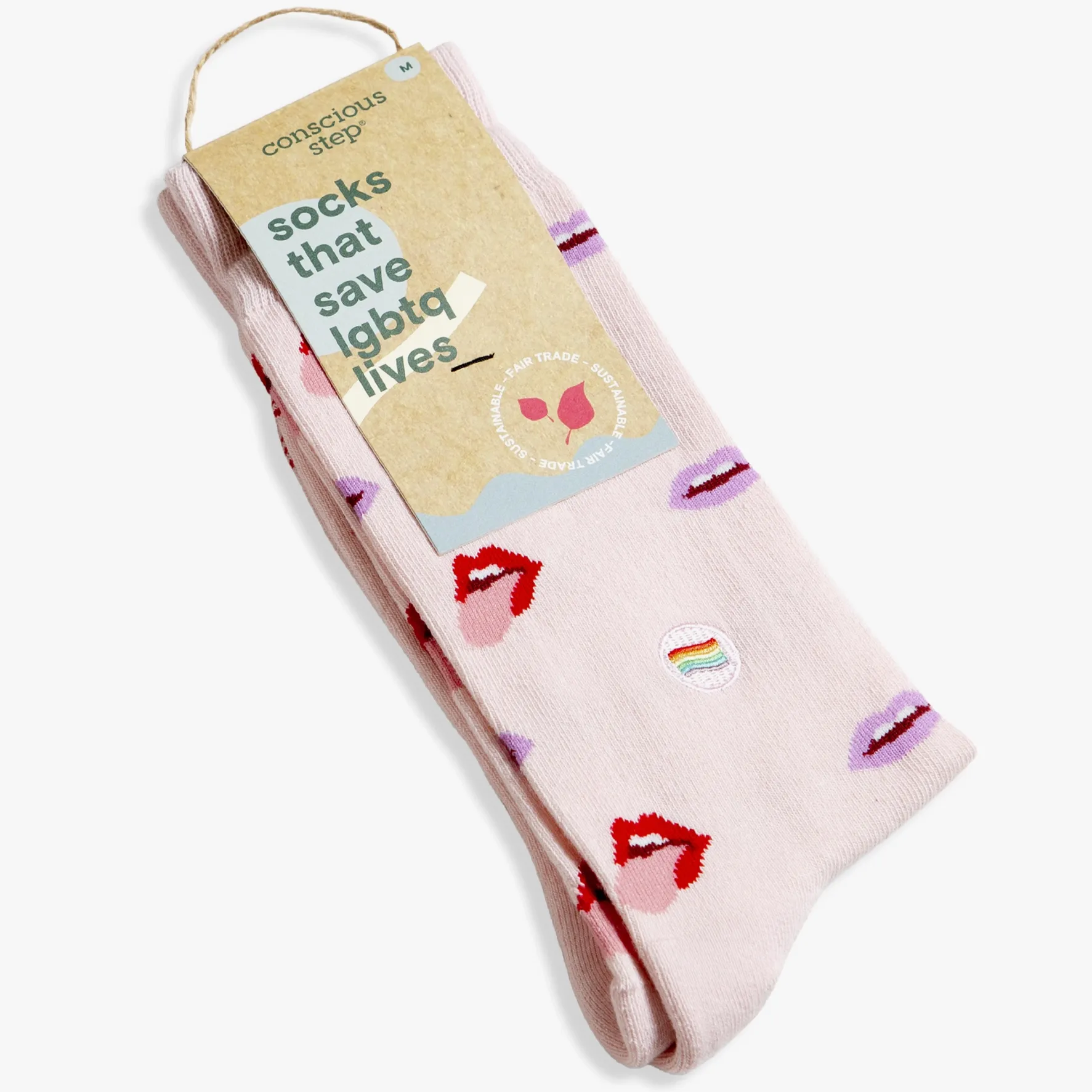 Socks That Save Lgbtq  Lives - Pink Lips