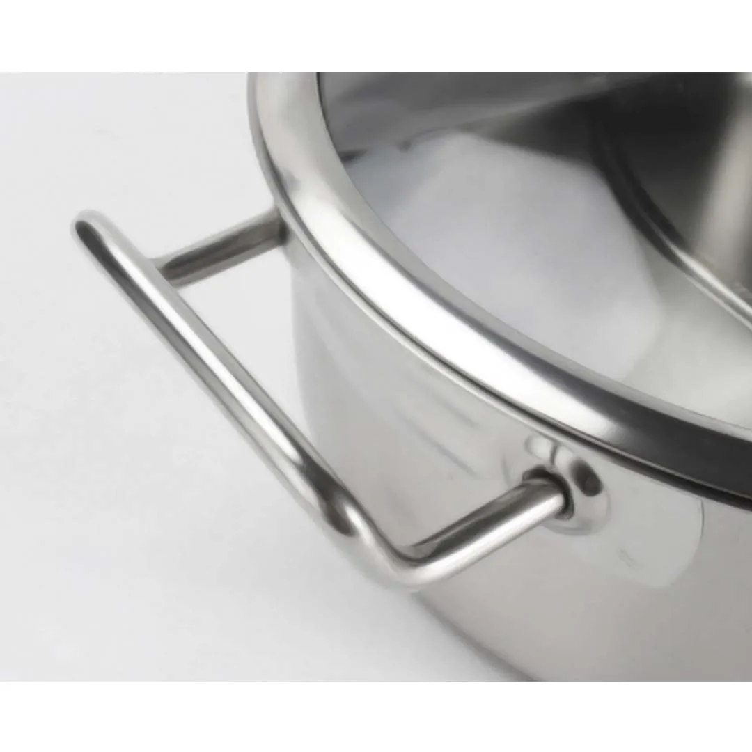 SOGA Stainless Steel 28cm Casserole With Lid Induction Cookware