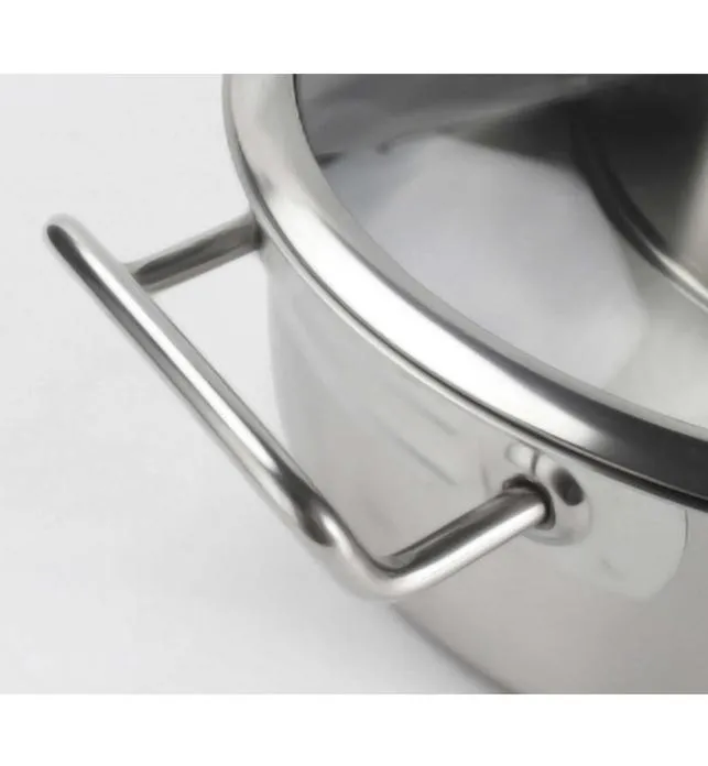 SOGA Stainless Steel 32cm Casserole With Lid Induction Cookware